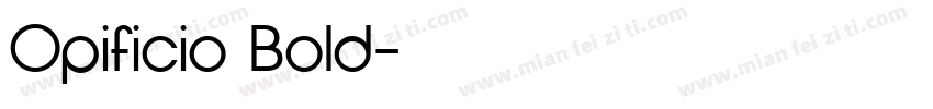 Opificio Bold字体转换